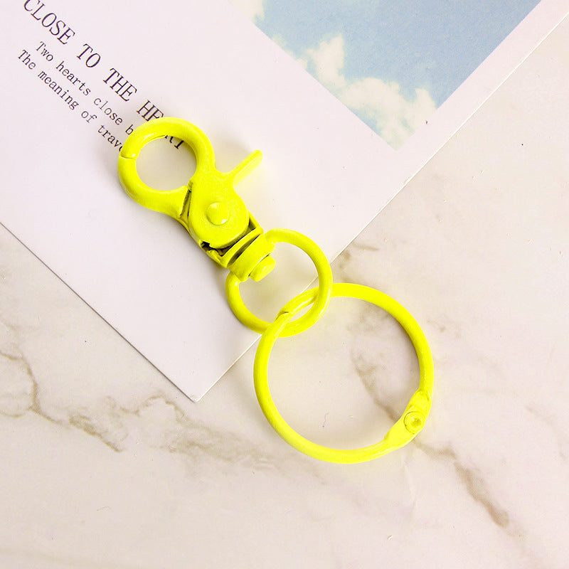 Wholesale Metal DIY Color Painted Keychain Accessories